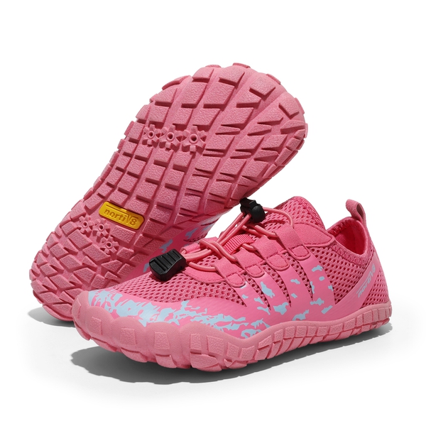 Boys & Girls Lace Up Water Shoes - PINK-BLUE - 4